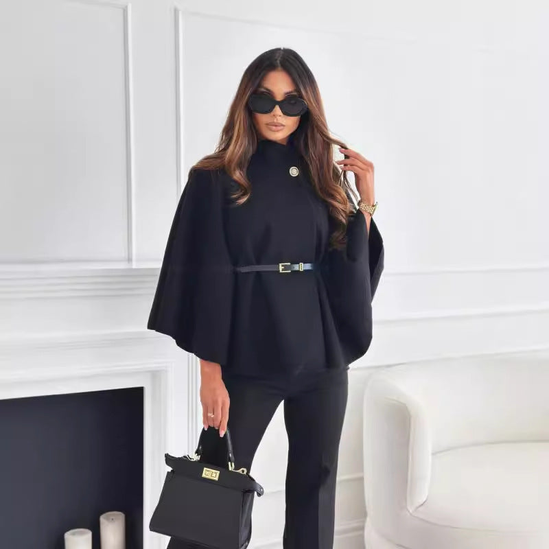 Selviora | Chic Butterfly Jacket with belt