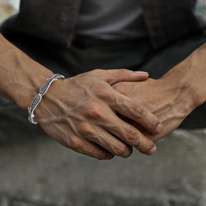Seraphyne | Vintage Angel Wing Bracelet