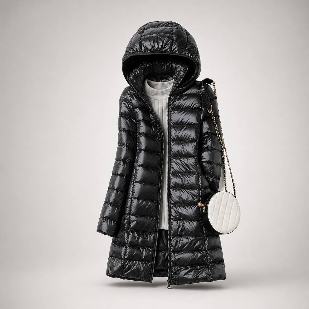 Feathra Ultralight Down Jacket in Black
